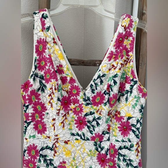 Anthropologie - Moulinette Soeurs - Taylor Floral-Print Lace Dress - Size 10 - Picture 7 of 11